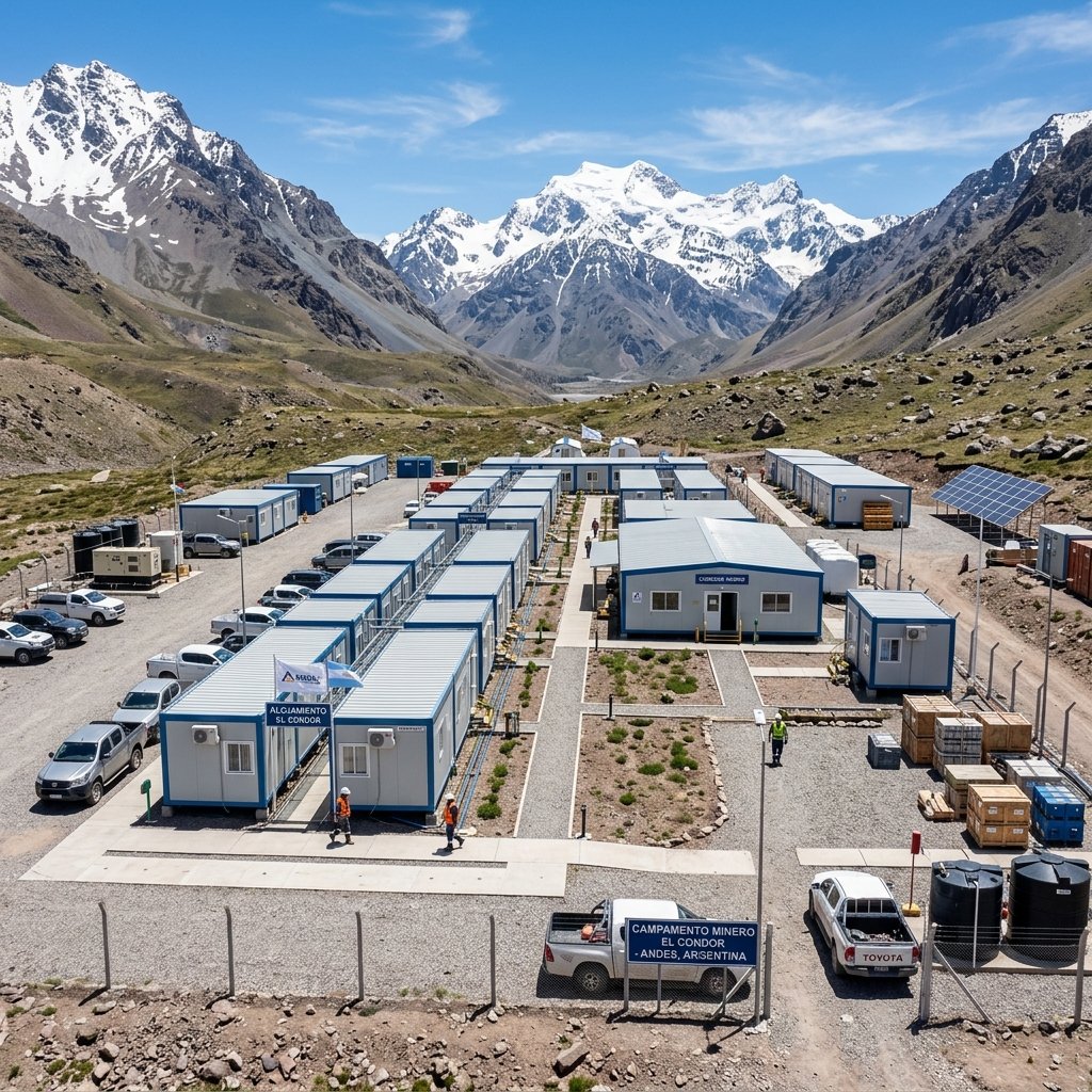 Instalación de Campamento modular RemoteOpsAR en la alta cordillera